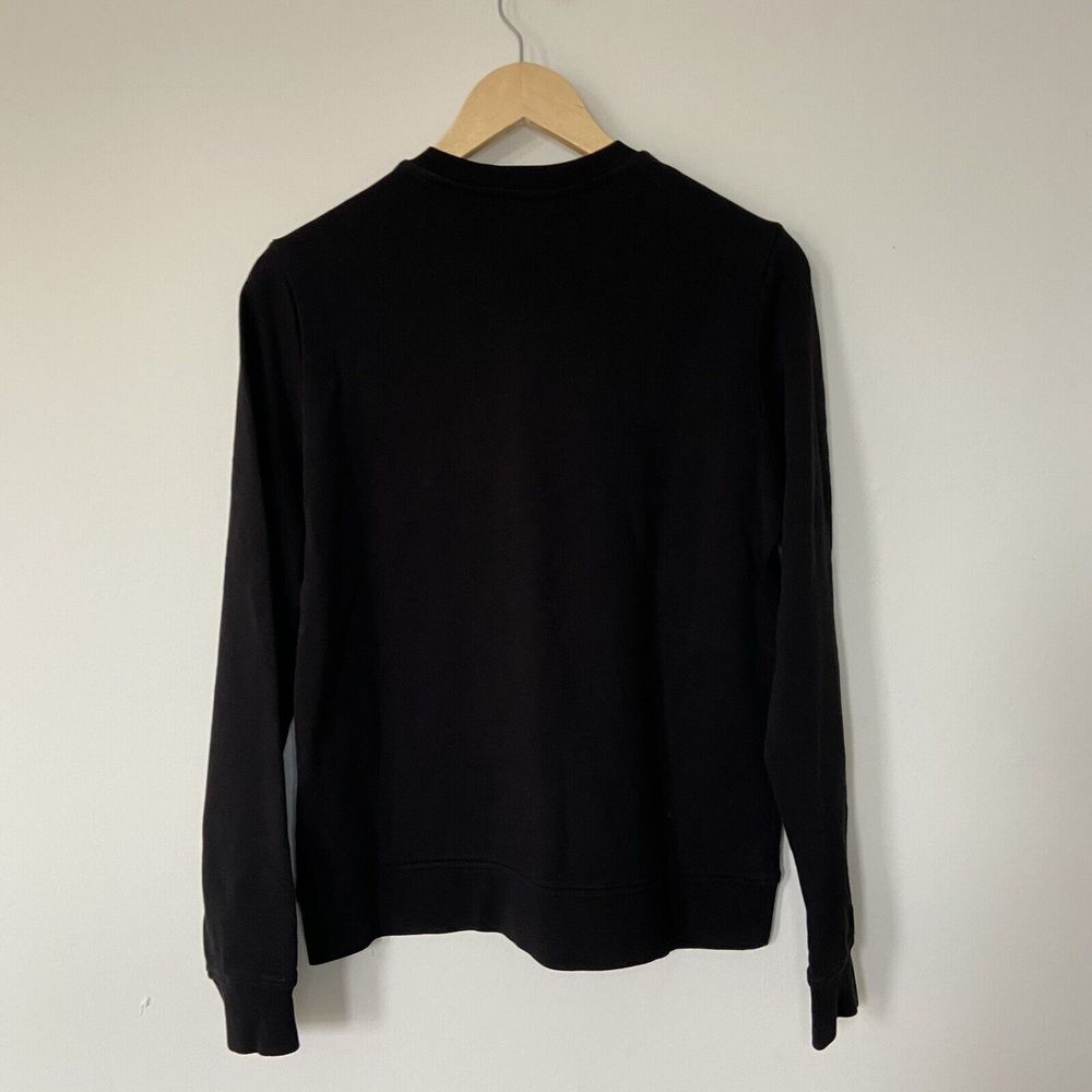 Karl Lagerfeld Paris Black Circle Logo Sweatshirt Jumper UK Size Medium Cotton - Picture 10 of 12